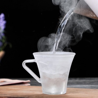 ถ้วยกาแฟแก้วบอโรซิลิเกตทนร้อนทนเย็น (ไม่รวมจานรอง)Heat-Resistant Glass Tea Cup