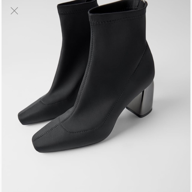 2nd hand / Zara Boots รองเท้าบูทส้นสีเงิน สภาพน่ารักมากจ้า | Shopee ...