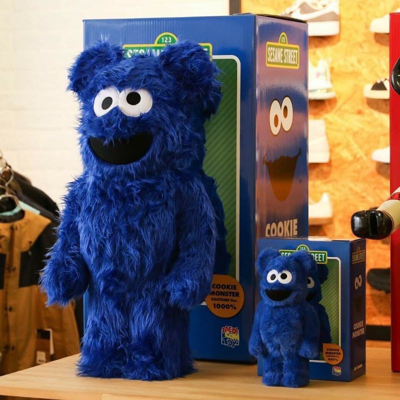 Bearbrick Cookie Monster 400 Cookie Monster Costume Version