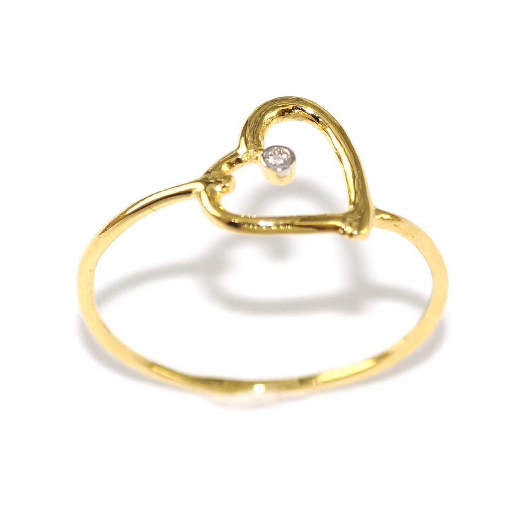 แหวนวงเล็ก-แหวนทองแท้18kyเพชรแท้-มีใบรับประกันจากทางร้าน-rl06
