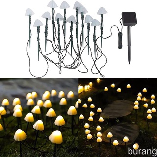 Solar Fairy Lights Outdoor LED Solar Light Mushroom String Light Waterproof Outdoor Garden Lawn Stakes Lamps for burang