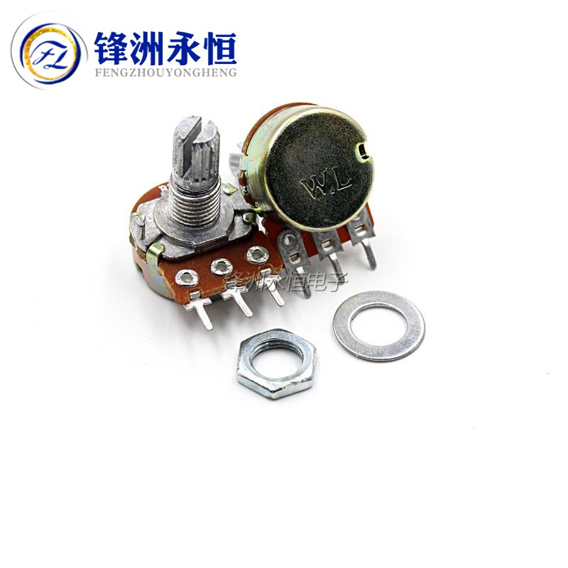 5pcs 3-PIN WH148 B 1K 2K 5K 10K 20K 50K 100K 250K 500K 1M มิเตอร์ L15 ...
