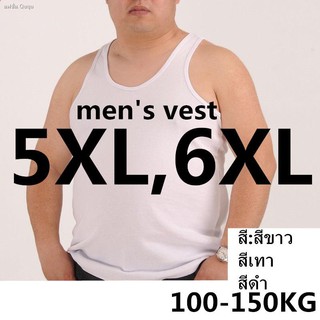 100-150kg mens vest300จินผู้ชายอ้วนเสื้อกั๊กขนาดใหญ่บวกไขมันบวกกิริยาลำลองหลวมขนาดใหญ่กีฬาเสื้อกล้าม