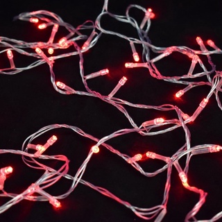ของตกแต่ง ของประดับ ออร์นาเม้นท์ เทศกาลคริสต์มาส ไฟ LED R2/2 (8 Functions)  สีแดง