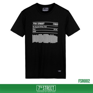 7th Street เสื้อยืด รุ่น FSR002 SIREN-ดำ ของแท้ 100%
