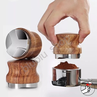 Tamper Coffee tamper macaron[Distributor] ขนาด 53/58 mm(ที่จับไม้ Rose Wood)