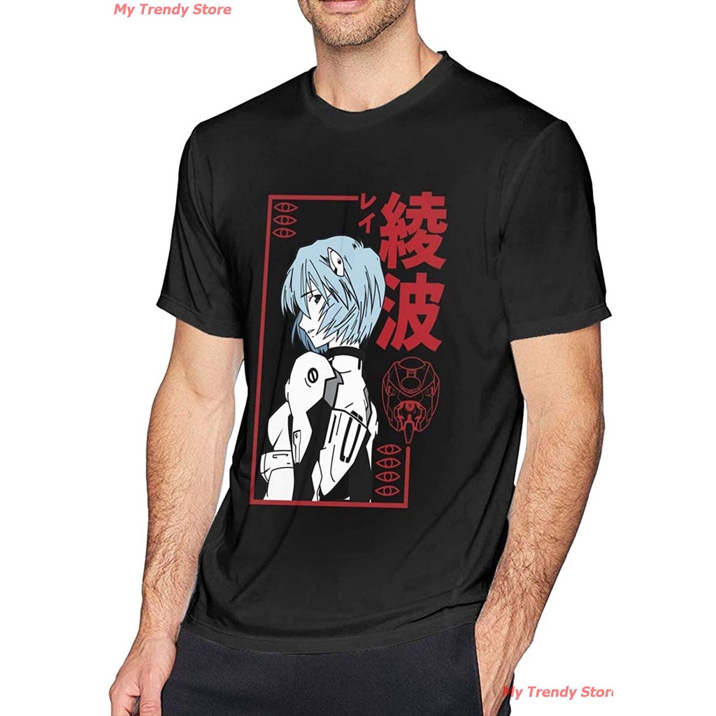 my-trendy-store-อีวานเกเลียนเสื้อยืดผู้ชายและผู้หญิง-anime-amp-evangelion-rei-ayanami-classic-short-sleeve-t-shirts-for-me