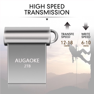 Augaoke แฟลชไดรฟ์ USB 3.0 ความเร็วสูง 1TB 2TB เสียบแล้วใช้งานได้เลย