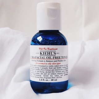 Kiehls Ultra Facial Oil-Free Toner 40ml โทนเนอร์ควบคุมความมันสูตรพิเศษ ช่วยให้ผิวสดชื่นและดูสุขภาพดี ช่วยขจัดสิ่งสกปรกท