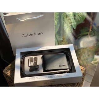 SETสุดคุ้ม!!!CALVIN KLEIN LEATHER BELT & WALLET VALUE PACK Limited Edition เข็มขัด+กระเป๋าสตางค์