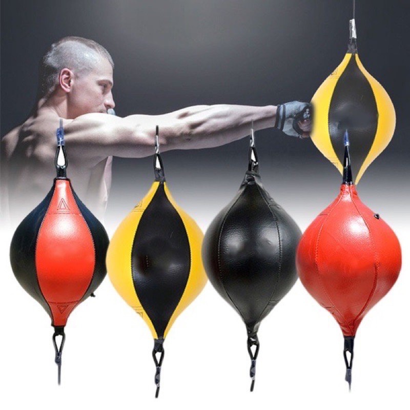 ภาพหน้าปกสินค้าG9 ลูกบอลชกมวย กระสอบทรายชกมวย Punching ball 2 หู สีแดง เป้าชกมวย เป้าล่อชก เป้าล่อสำหรับต่อยมวย hanging ball boxing