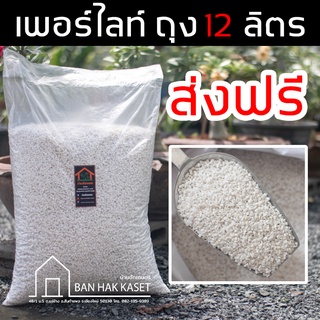 เพอร์ไลท์ ถุง 12 ลิตร [ส่งฟรี] วัสดุปลูก แคคตัส ไม้ด่าง บอนไซ ไม้ฟอกอากาศ