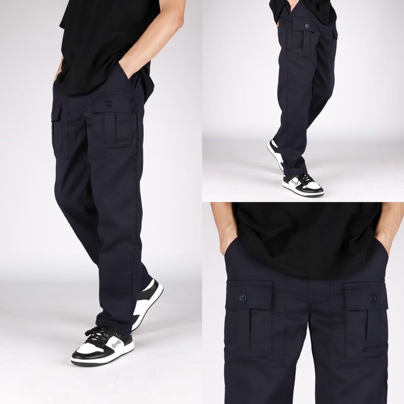 ภาพสินค้าLOOKER-กางเกงวินเทจ(รุ่นกระเป๋าหน้า) กางเกงขายาว มีให้เลือก 5 สี (9%Clothing) จากร้าน 9.clothing บน Shopee ภาพที่ 3