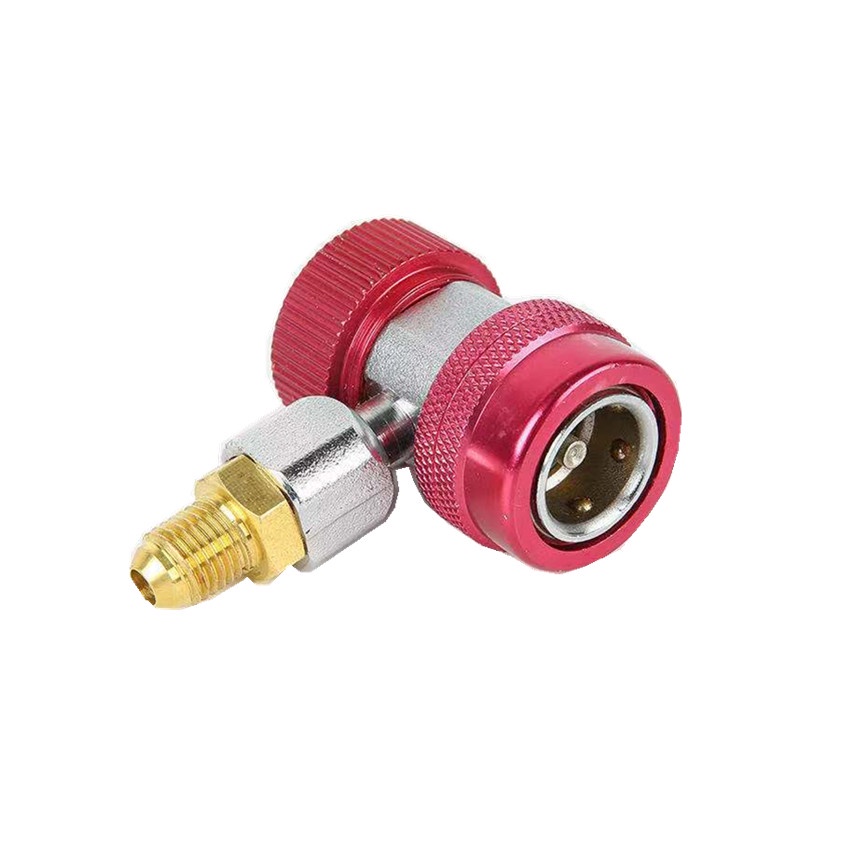 คอปเปอร์-เติมน้ำยาแอร์-r134a-สีแดง-ac-coupler-r134a-high-side-ชุดคอปเปอร์-คอปเปอร์แอร์