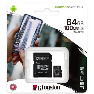 ภาพหน้าปกสินค้าSD Card 64Gb 128Gb Kingston แท้100% ไม่แท้ยินดีคืนเงิน เมมโมรี่การ์ด microSD รุ่น Canvas Select Plus ซึ่งคุณอาจชอบราคาและรีวิวของสินค้านี้