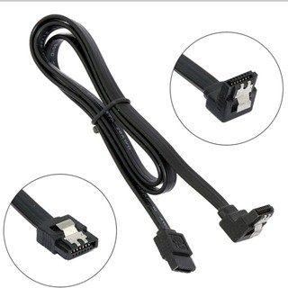 สินค้า ⚡️สายซาต้า Sata Cable 3.0 ( 6Gb/s ) สีดำ มีหัวล็อค ยาว40cm สินค้าใหม่