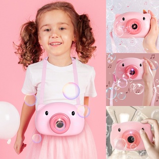 หมูฟอง ที่เป่าฟองสบู่ เครื่องเป่าฟองสบู่ลายหมู ฟองสบู่หมู กล้อง Bubble Camera รูปน้องหมูC01