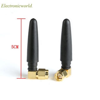 เสาอากาศวิทยุไร้สาย 433mhz Omni 50 มม. 3dBi SMA ตัวผู้ มุมขวา