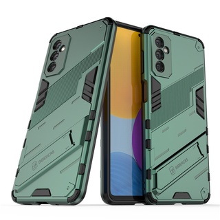 เคส Samsung Galaxy M52 5G Case Shockproof พลาสติกแบบแข็ง Armor Stand Phone Casing Samsung M52 5G Back Cover