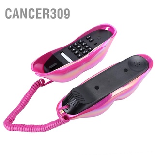 Cancer309 Red Electroplating Fashionable Lip Telephone Flocking Retro Sexy Home Phone Decoration Gift