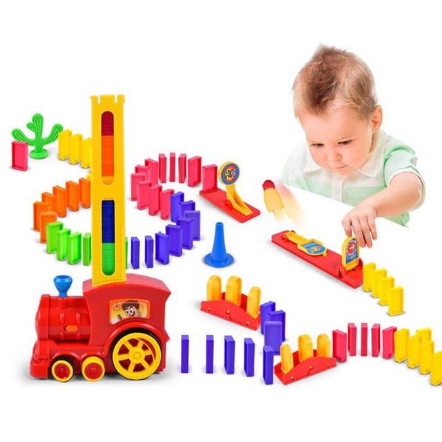 ของเล่นเด็ก-domino-trian-รถไฟเรียงโดมิโน่