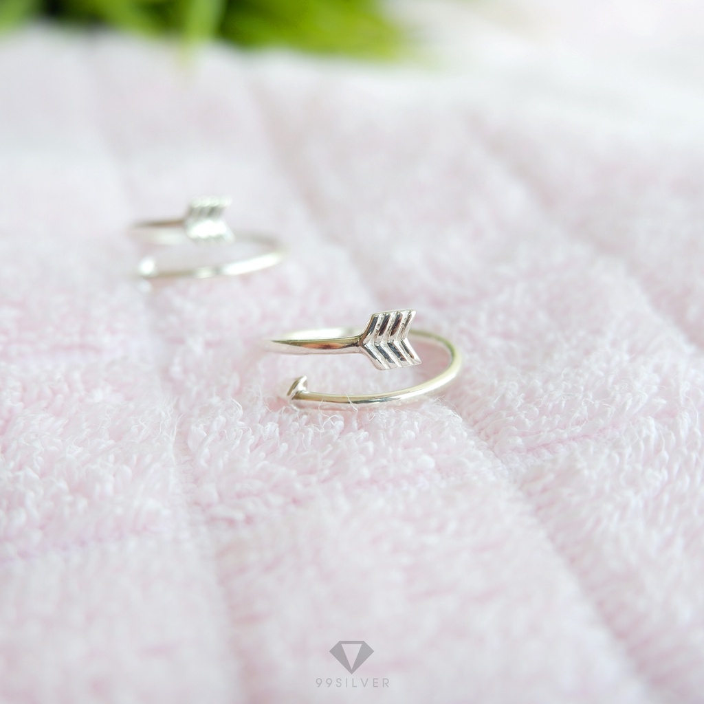 แหวนลูกศร-arrow-ring-พันรอบนิ้ว-ดีไซน์มินิมอลน่ารักๆ-r127