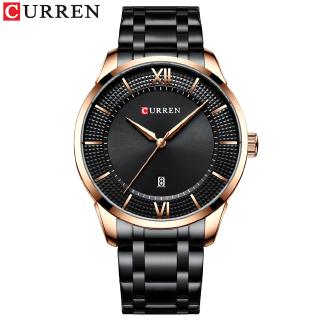 CURREN Mens Watches Top Brand Luxury Fashion Style Quartz Wrist Watch Auto Date Busines Stainless Steel Male Clock Homb
