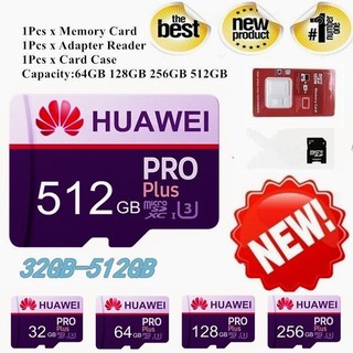 ภาพหน้าปกสินค้าการ์ดหน่วยความจำหัวเว่ย Original Micro Sd Card 10 Tf Card 256 Gb 512 Gb ที่เกี่ยวข้อง