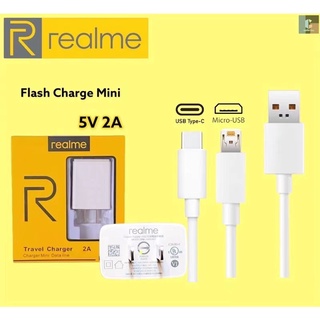 ชุดชาร์จ RealmeType-c+usb /Micro+ USB Adapter 5V 2A 100CM