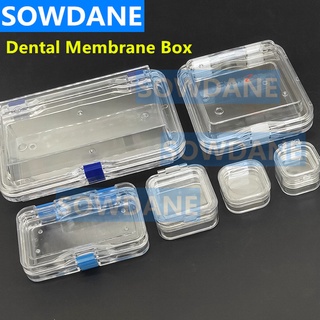 Dental Denture Storage Box Plastic Denture Tooth Box with Film Dental Membrane Tooth Box Ortho Denture Retainer Molar Br