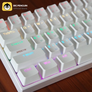 ภาพขนาดย่อของภาพหน้าปกสินค้าKeycap ไทยไฟลอด 104 ปุ่ม คีย์แคปไทยไฟลอด Keycap Thai ไฟลอด Mechanical Keyboard จากร้าน bigpenguinstore บน Shopee ภาพที่ 7