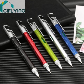 ciflying Multifunctional Screwdriver Ballpoint Pen Metal Gift Tool Mobile Phone Bracket Screwdriver Level