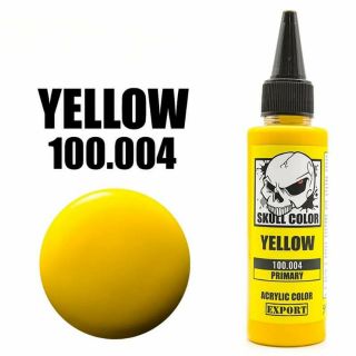 สินค้า สีเหลือง  SKULL COLOR สีพร้อมใช้สำหรับงานแอร์บรัช