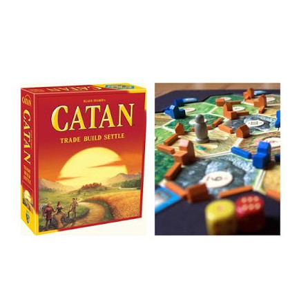 ภาพหน้าปกสินค้าบอร์ดเกมส์ คาทาน Catan board Game นักบุกเบิกแห่งคาทาน