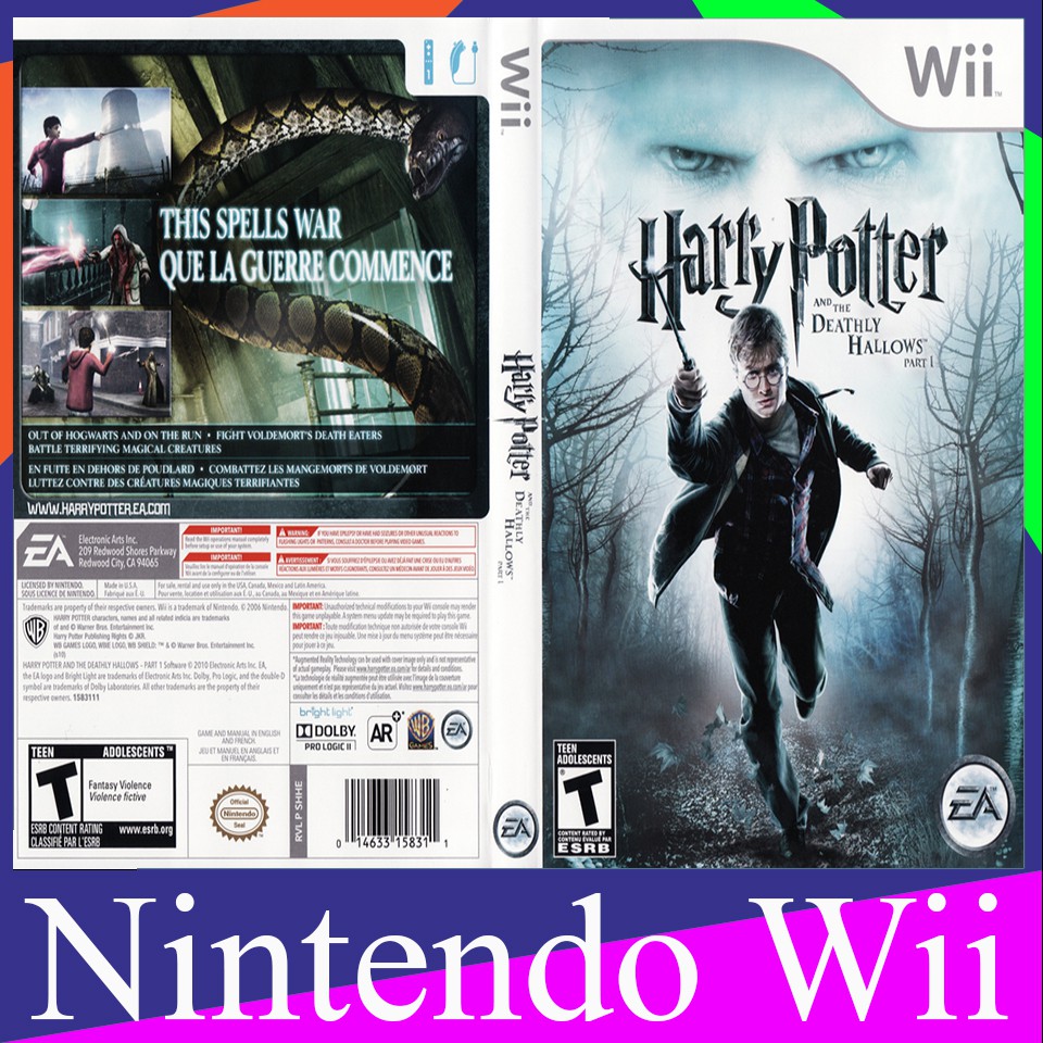 Harry potter and the deathly hallows part 1 wii hotsell