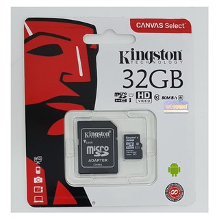 ภาพขนาดย่อของภาพหน้าปกสินค้าKingston Micro SD Card เมมโมรี่การ์ด 32gb(Class 10)ของแท้ รับประกันศูนย์ จากร้าน shaomeicheng บน Shopee