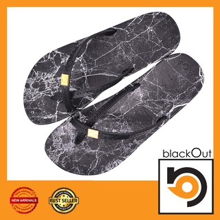 🔰 BlackOut Toeloop 🔰 รองเท้าแตะ คีบโป้ง รองเท้ายางกันลื่น ลายหินดำ