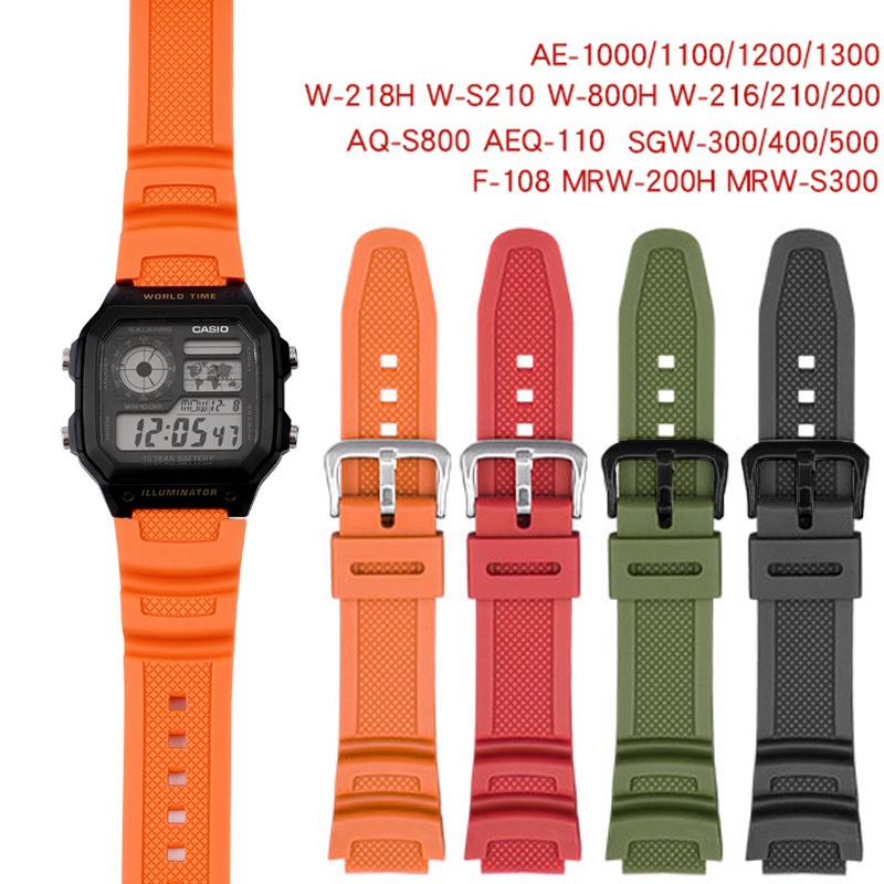 สายนาฬิกาข้อมือซิลิโคน-18-มม-สําหรับ-casio-aq-s810w-s800w-ae-1000w-sgw-400h-300h-500h-w-735h