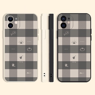 lattice เคสไอโฟน 8พลัส เคส iPhone 13 11 14 12 pro max Xr Xs X 7 8 se2020 14 7plus 8plus cute phone case นิ่ม