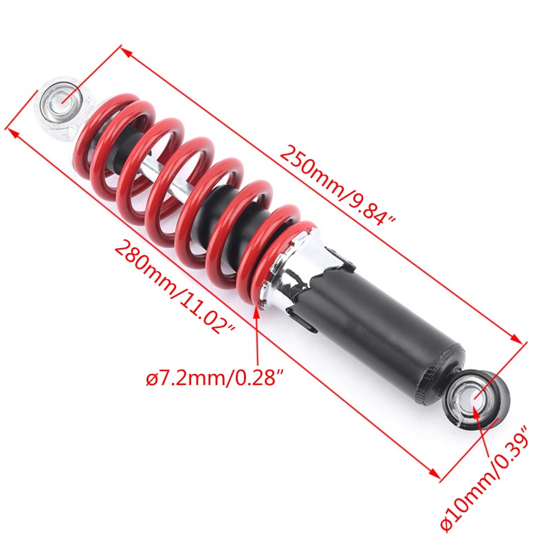 edb-โช๊คอัพหลัง-250-มม-9-84-นิ้ว-สําหรับสกูตเตอร์-70cc-90cc-125cc