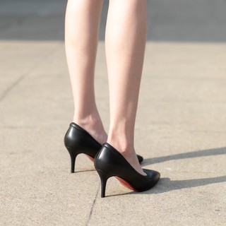 ภาพขนาดย่อของภาพหน้าปกสินค้าSweet Palettes รองเท้าหนังแกะ Grace Rouge 3.2 inch Charcoal จากร้าน sweetpalettes บน Shopee