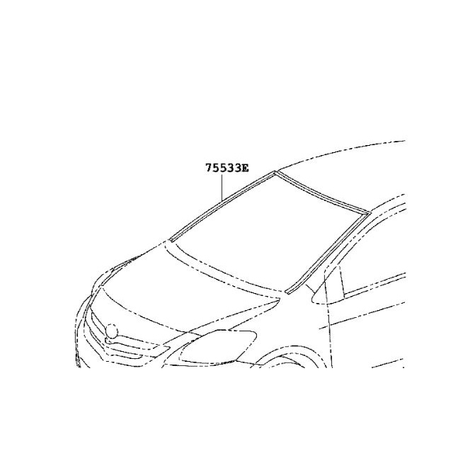 ยางกระจกรถยนต์-ยางขอบกระจก-ชิ้นหน้า-โตโยต้า-วีออส-toyota-vios-2007-2013