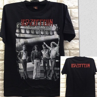 เสื้อยืดวงดนตรีเสื้อยืดลําลอง แขนสั้น พิมพ์ลายวงร็อค Led Zeppelin สีดํา พลัสไซซ์ XS-3XL ของขวัญวันเกิด สําหรับผู้ชายall