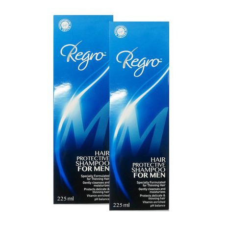 แพ็คคู่-สุดคุ้ม-regro-hair-protective-shampoo-formen-แชมพูป้องกันผมร่วง-สำหรับสุภาพบุรุษ-225ml