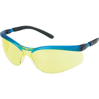 3M 11524 แว่นนิรภัยเลนส์สีเหลือง BX Protective Eyewear กรอบแว่นสีน้ำเงิน