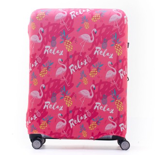 CAGGIONI ผ้าคลุมกระเป๋าเดินทาง C1802 ลายฟลามิงโก้ (Flamingo Cover Luggage)