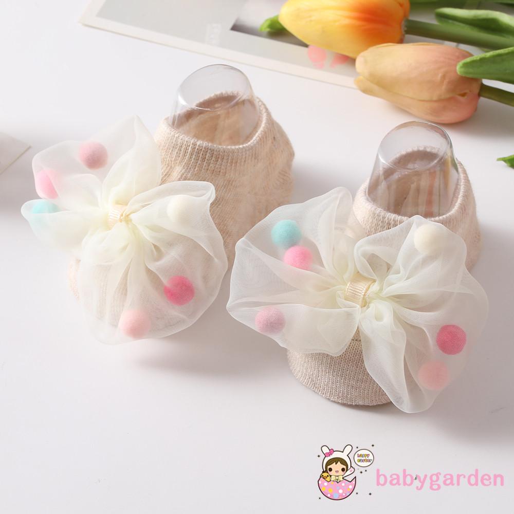 babygarden-ถุงเท้าข้อสั้น-กันลื่น-ประดับโบว์ตาข่าย-แฟชั่นฤดูใบไม้ผลิ-และฤดูใบไม้ร่วง-สําหรับเด็กผู้หญิง