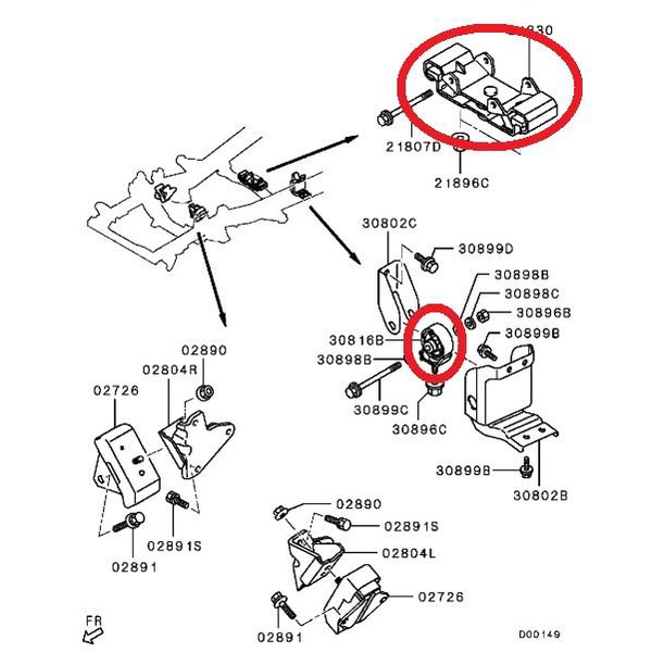 nisto-ยางแท่นเกียร์-มิตซูบิชิ-ไทรทัน-mitsubishi-triton-2005-2014-4wd-เกียร์ธรรมดา-เกียร์กระปุก