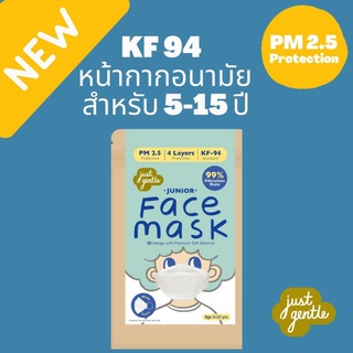 ภาพหน้าปกสินค้าJust Gentle 3Ds Mask - Junior หน้ากากอนามัยสำหรับเด็ก (5 pcs/pack) ที่เกี่ยวข้อง