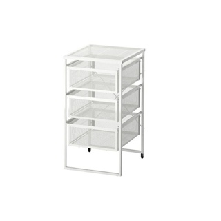 โปรโมชั่น : ลด15%โค้ดCSHPL0523 IKEAแท้100% ตู้ลิ้นชักเหล็ก มีล้อเลื่อน รุ่น LENNART